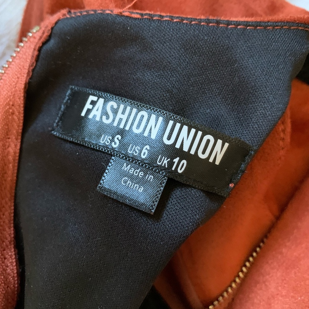 NWT fashion Union suede cutout dress - Picture 3 of 5
